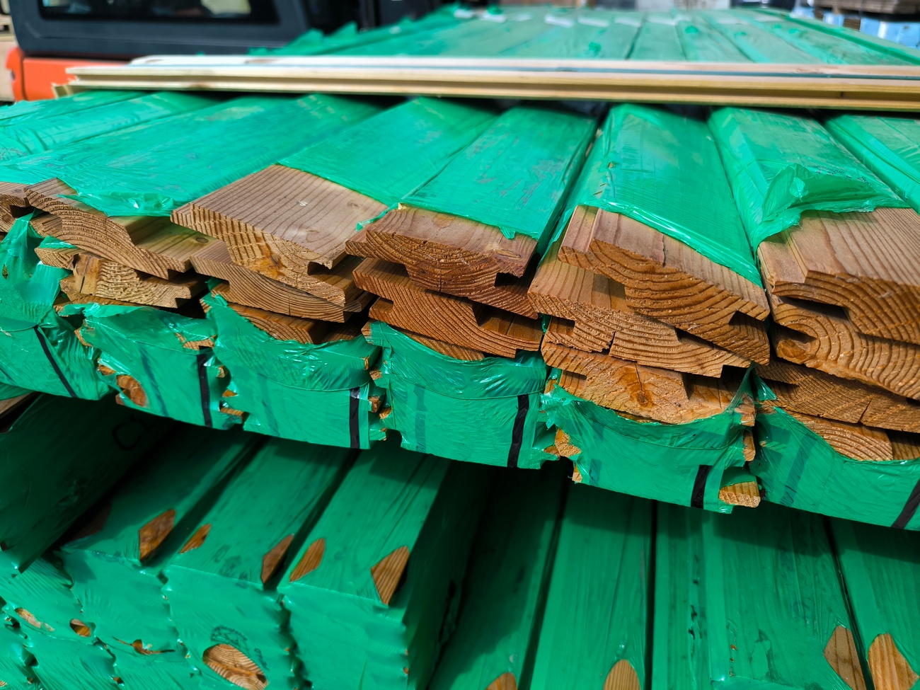 14 m² Lärche Profilholz mit Rhombusprofil 21x90 mm