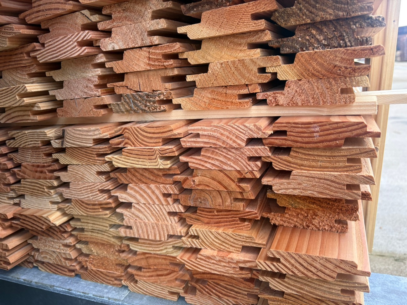 92 m² Profilholz Douglasie 22x94 mm