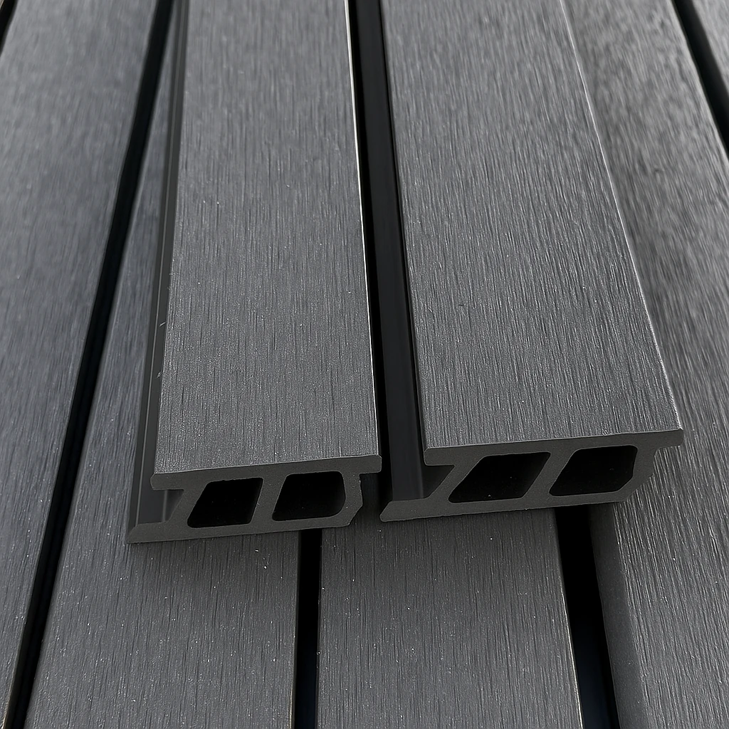 WPC-Rhombusleiste-dunkelgrau-25x65,4mm
